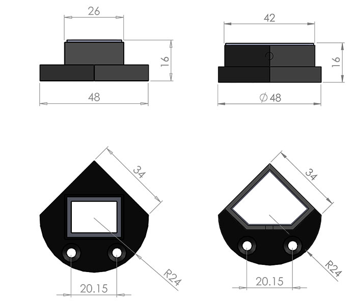 attracta mounting feet