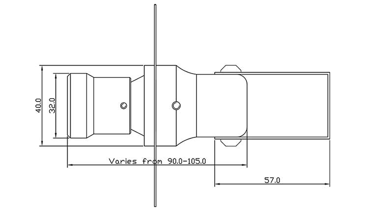 fibre optic framing projector cad image