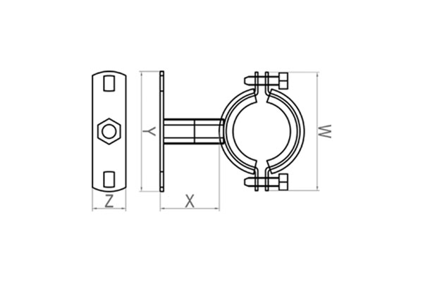 clip mounting bracket for fibre optic light tube