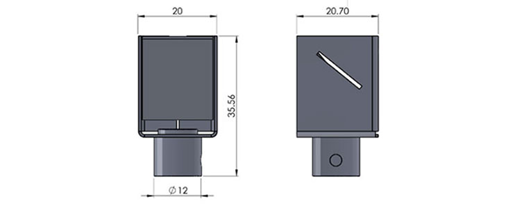 ufo 26m mirror fitting cad image