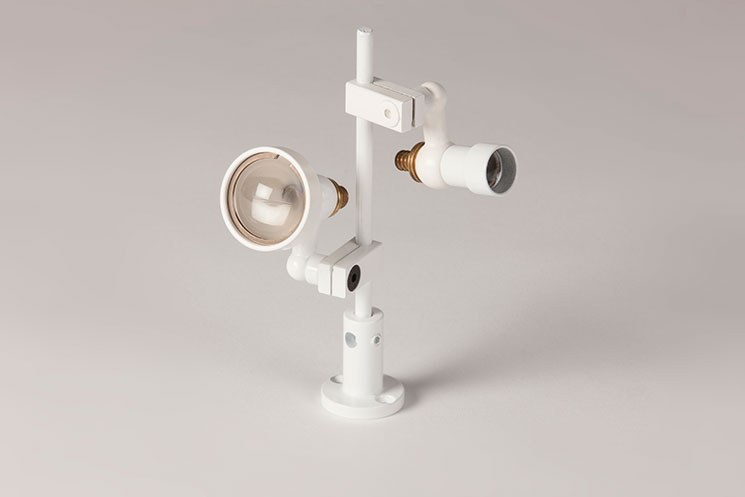 fibre optic rod and clamp lighting system