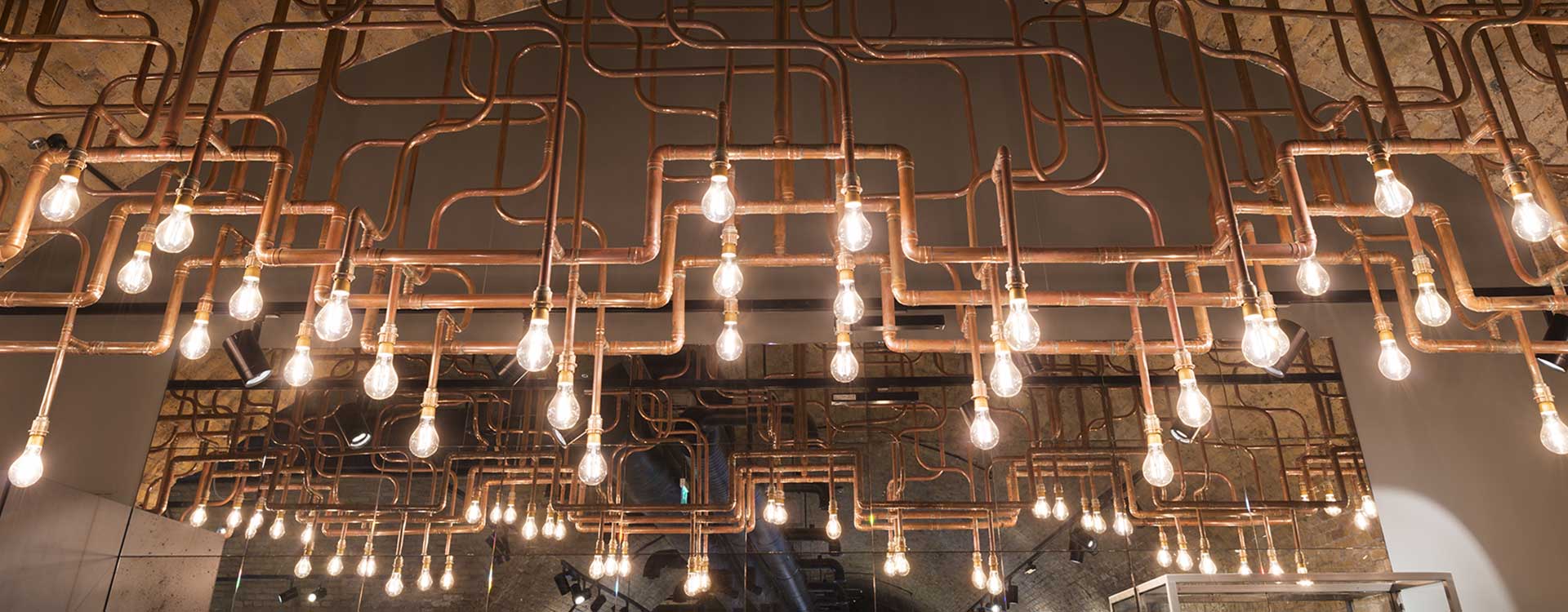 fibre optic lighting in the cp hart luxury bathroom showroom