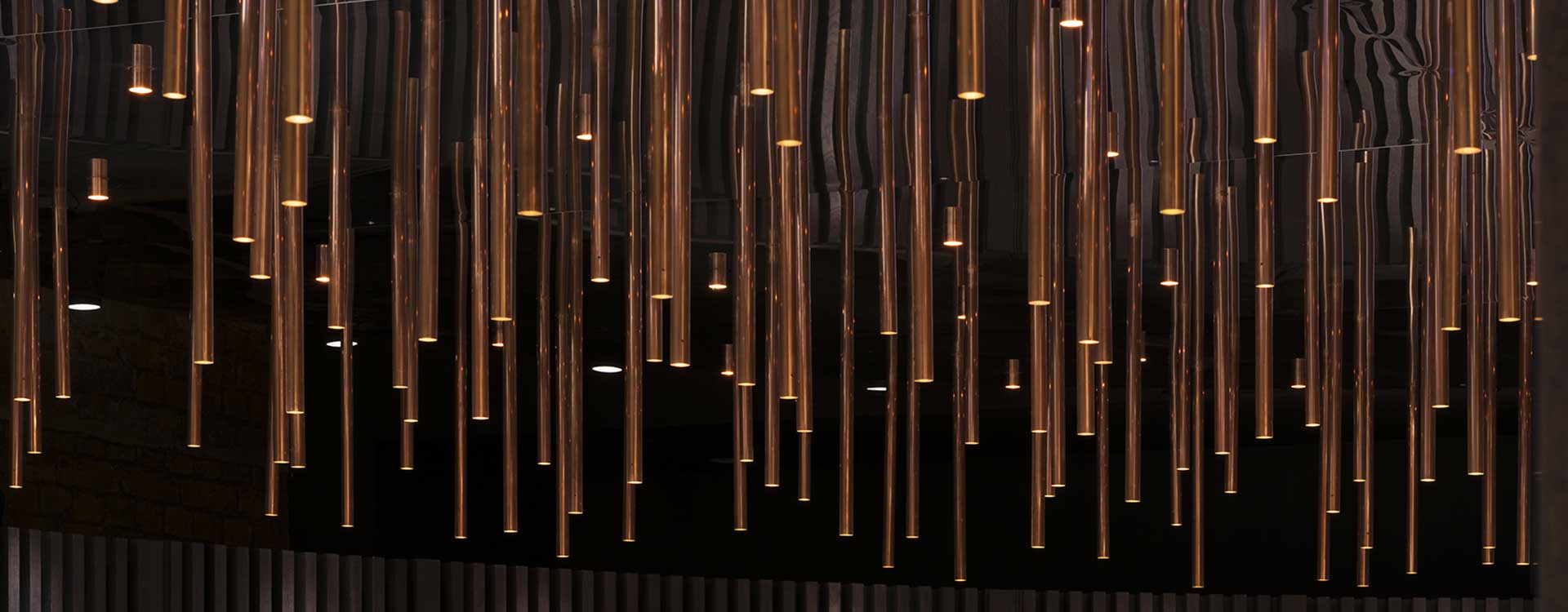 fibre optic lighting in the cp hart luxury bathroom showroom