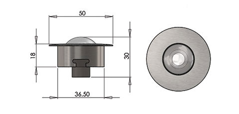 13da downlight fitting cad image