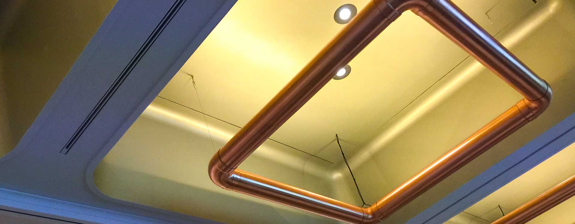 led uplighting chandeliers in hotel bloom, belgium