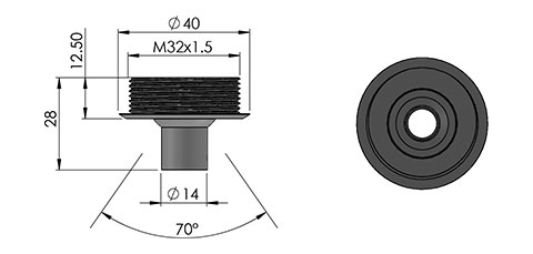 ld5 led fitting cad image