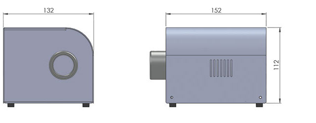 cad image of luna decorative fibre optic light source