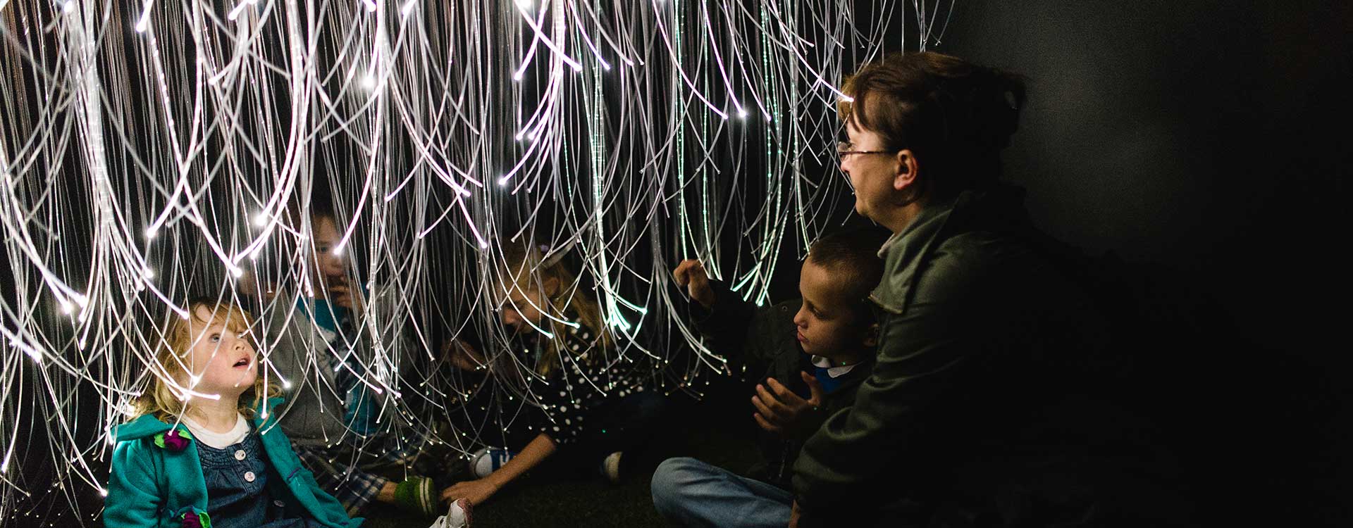 fibre optic lighting in the garden of light