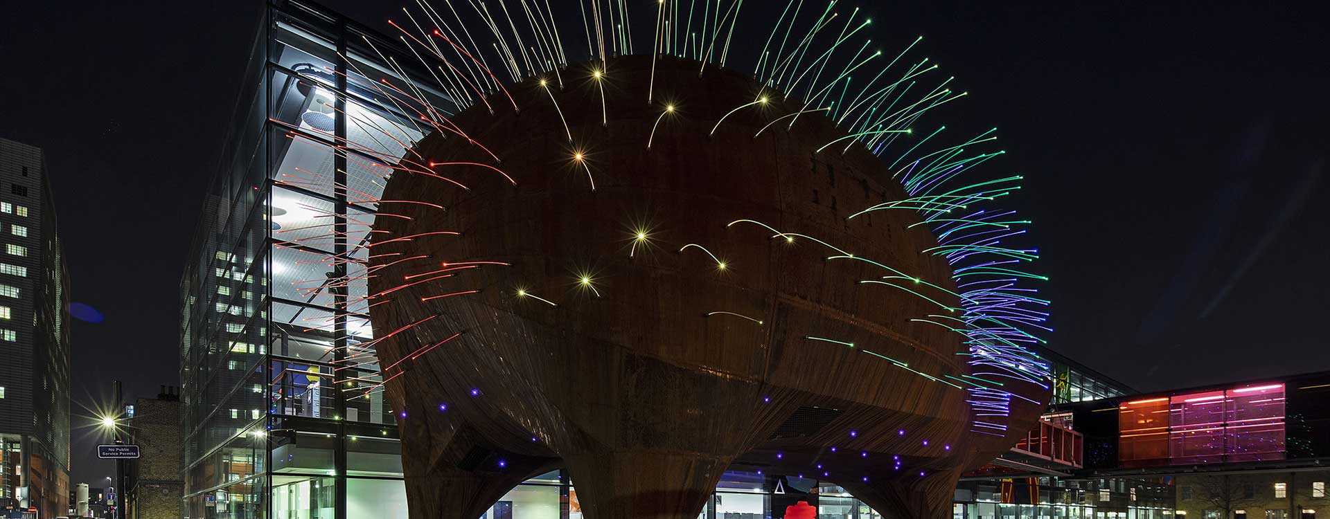 neuron pod fibre optic lighting