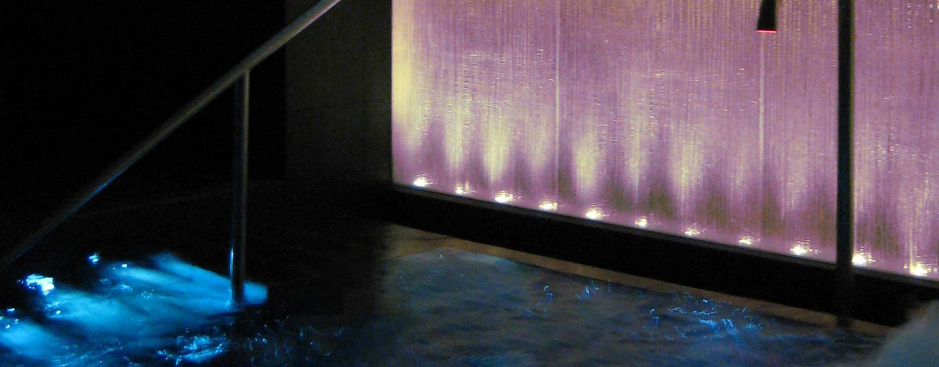 fibre optic lighting in gleneagles hotel spa